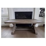 NATURAL WOOD " DESIGN BY ASHLEY" COFFEE TABLE (4