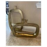 2PC GOLD VASES