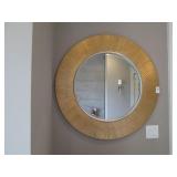 GOLD ROUND MIRROR