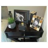 (2) BOOKS, (2) FRAMES, BOX, GREENERY, VASE