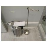 SILVER BATHROOM ITEMS