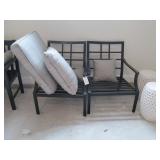 METAL PATIO CHAIRS (2)