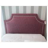 MAUVE COLORED STUDDED FULL HEADBOARD ONLY