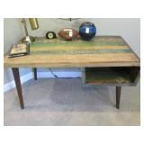 MULTI-COLORED DESK & SIDE TABLE