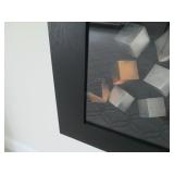 LARGE SHADOW BOX CUBED WALL ART