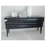 BLACK CONSOLE TABLE