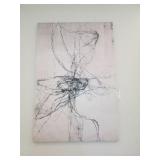 LARGE BLACK/BEIGE WALL CANVAS