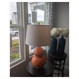 ORANGE CERAMIC SIDE LAMP