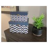 3PC-STORAGE BOXES & GREENERY