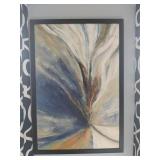 ABSTRACT BLUE FRAMED PAINTBRUSH