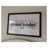 "CHEERLEADER" FRAMED PRINT