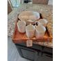 BRONZE TRAY & MUGS