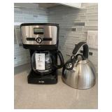 COFFEE MAKER & TEA KETTLE