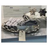 TRAY W/COFFEE CUPS & CAKE HOLDER
