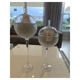 TALL DECO JARS W/ORBS
