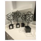 4PC CUBE METAL DECO