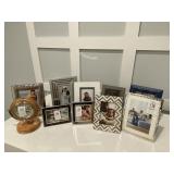 9PC ASST PICTURE FRAMES W/CLOCK