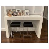 WHITE HIGH BAR TABLE