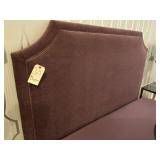 QUEEN SIZE  PLUM UPHOLSTERED HEADBOARD