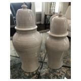2 PC LIDDED JARS