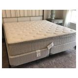 KING MATTRESS, BOXSPRING & RAILS