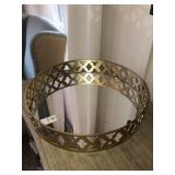 GOLD MIRRORED TRAY
