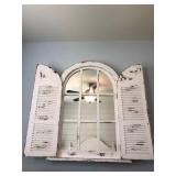 WHITE SHUTTER MIRROR