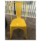 METAL YELLOW DESK CHAIR