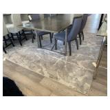 "MACKSBURG" CREAM & GRAY RUG