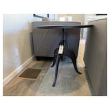 BLACK METAL "INDUSTRIAL" SIDE TABLE