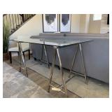 CHROME & GLASS DESK