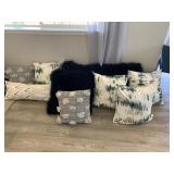 NAVY & CREAM THROW PILLOWS
