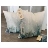 WATERCOLOR "TREES" THROW PILLOWS