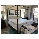KING METAL 4 POSTER BED FRAME