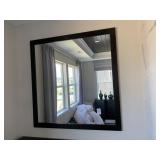 ESPRESSO STAINED FRAMED MIRROR