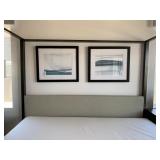 ABSTRACT BLUE & BLACK PRINTS