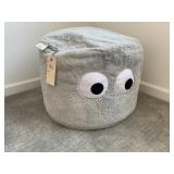 "LAND OF NOD" GREY GOOGLEY EYE POUF