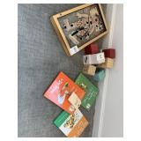 CHILDRENS BOOKS AND BLOCKS