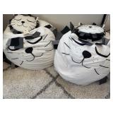 "POTTERY BARN"  BEAN BAGS & PILLOWS