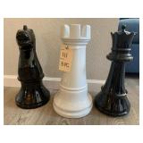 OVERSIZED CERAMIC CHESS PIECES