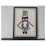 POTTERY BARN LINEN "SUPER-BUNNY" PRINTS
