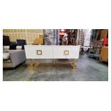 "WORLDS AWAY" WHITE CONSOLE TABLE