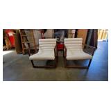 CHALK "FOUR HANDS" SIDE CHAIRS