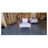 LIGHT GRAY "FOUR HANDS" SIDE CHAIR
