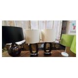 BLACK & GOLD TRIM LAMPS