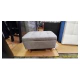 GREY STORAGE OTTOMAN
