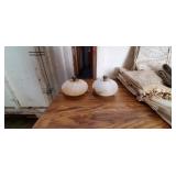 2PC-FAUX MARBLE DÉCOR ORBS