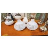 3PC-"ZODAX" WHITE VASES