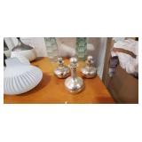 3PC-SILVER "MERCURY" BOTTLES