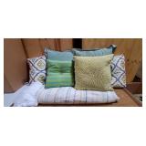 WHITE & TEAL FULL BEDDING